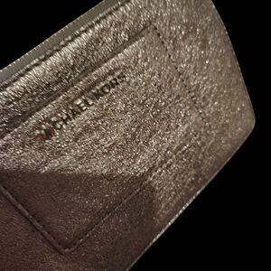 Michael Kors Shimmering Silver Clutch Wallet